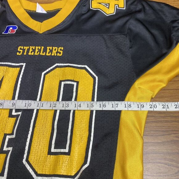VTG Youth Russell Athletic Pittsburgh Steelers Mesh 40 Jersey Size L Made In USA - Picture 10 of 11